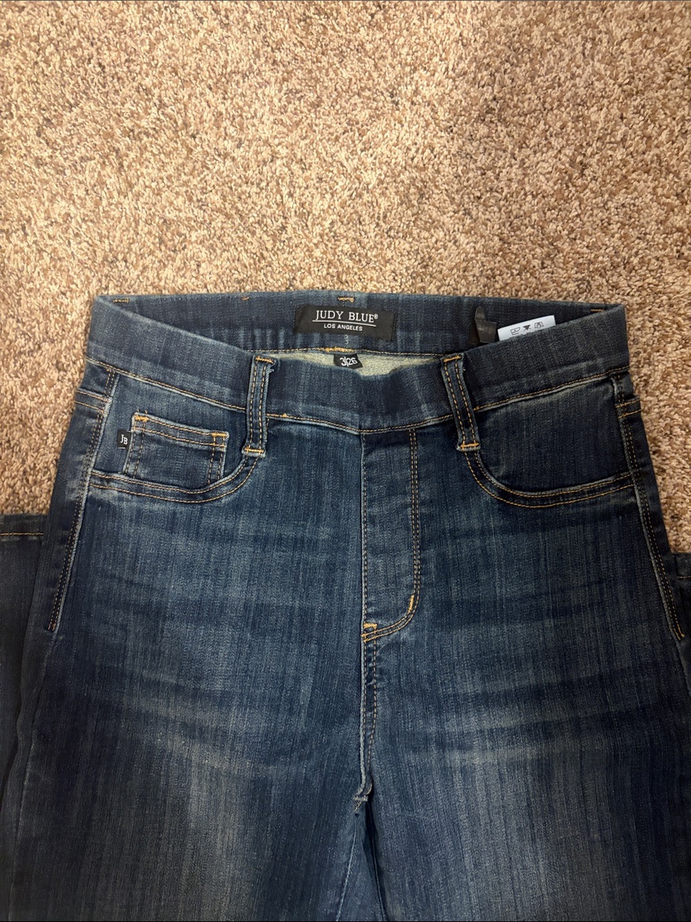 Judy Blue Men's Medium-Dark Blue Straight Jeans
